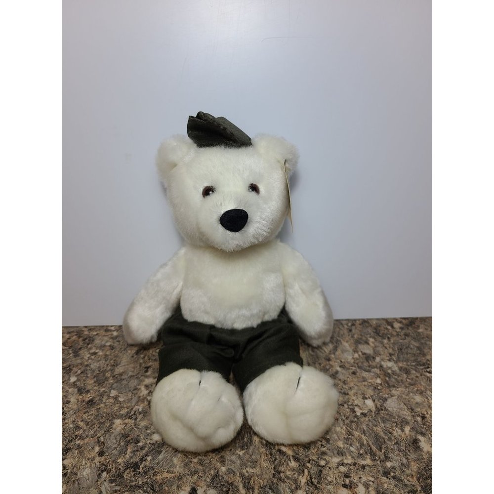 diamond plush military bear